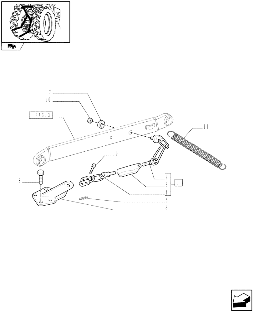 Схема запчастей Case IH FARMALL 65C - (1.89.6[05]) - IMPLEMENT CARRIER (09) - IMPLEMENT LIFT