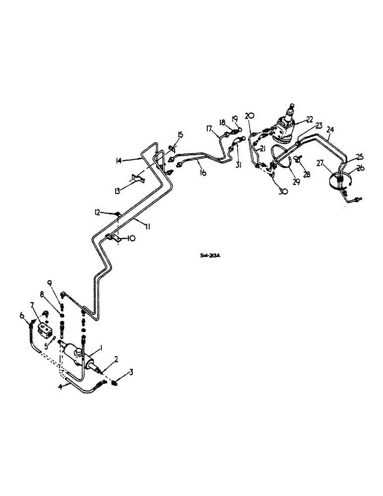 Схема запчастей Case IH 474 - (10-05) - POWER STEERING (07) - HYDRAULICS