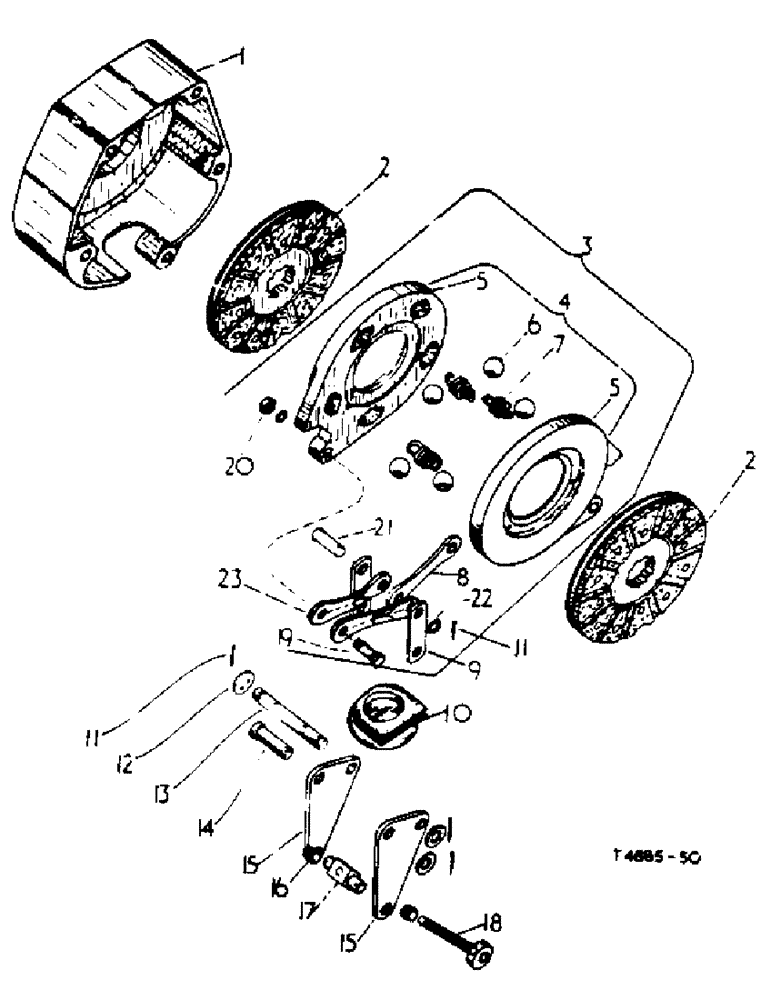 Схема запчастей Case IH 434 - (4-30A) - DISC BRAKES, 434D/20483 UP - CHASSIS (07) - BRAKES