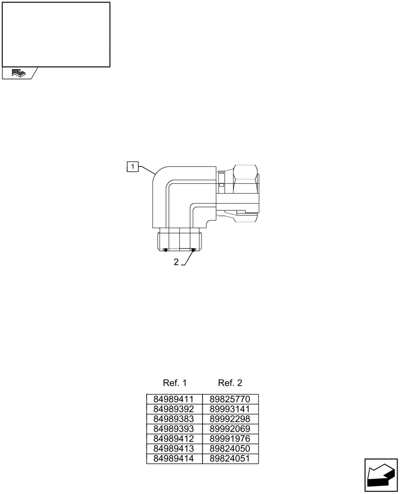 Схема запчастей Case IH LB433S - (07.502[04]) - HYDRAULIC FITTINGS, ANGULAR (07) - HYDRAULIC SYSTEM