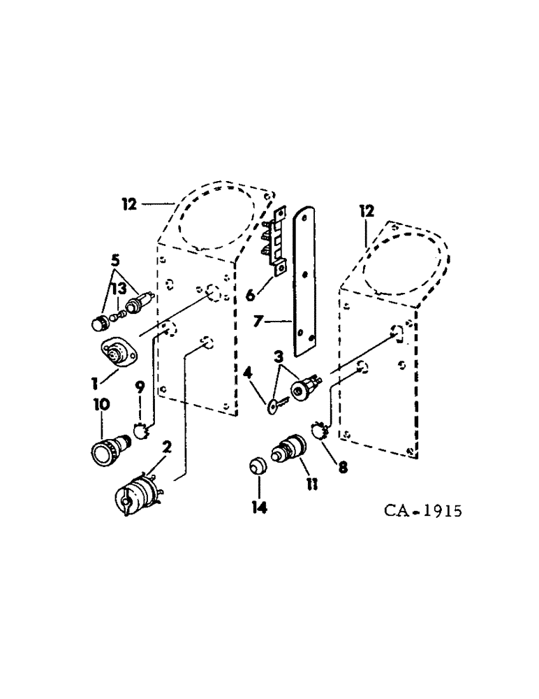 Схема запчастей Case IH 1566 - (08-13) - ELECTRICAL, ENGINE CONTROLS AND SWITCHES (06) - ELECTRICAL