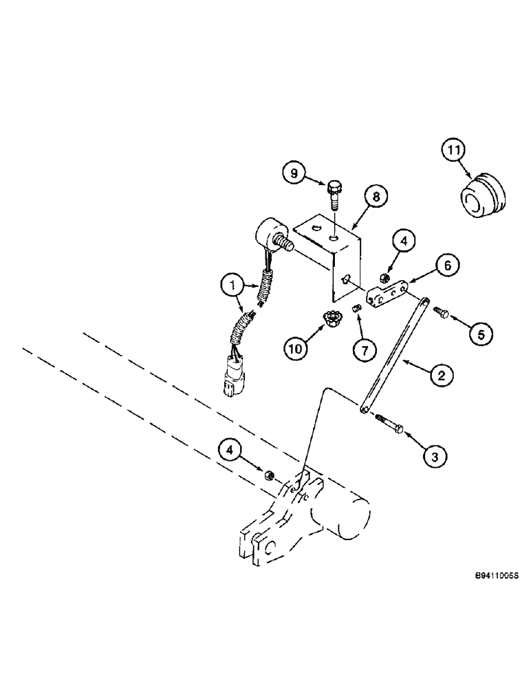 Схема запчастей Case IH 2144 - (4-04) - CONCAVE POSITION POTENTIOMETER MOUNTING (06) - ELECTRICAL