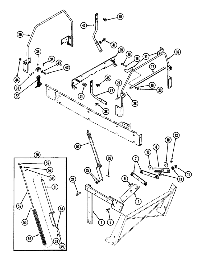 Схема запчастей Case IH 3294 - (9-378) - HOOD SUPPORTS, HINGE AND LATCH, WITH HOOD LATCH-HOOK SYSTEM (09) - CHASSIS/ATTACHMENTS