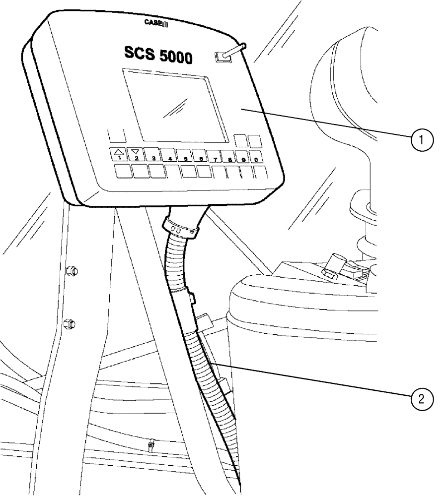 Схема запчастей Case IH 810 - (13-004[02]) - CONTROLLER, SCS5000 (06) - ELECTRICAL