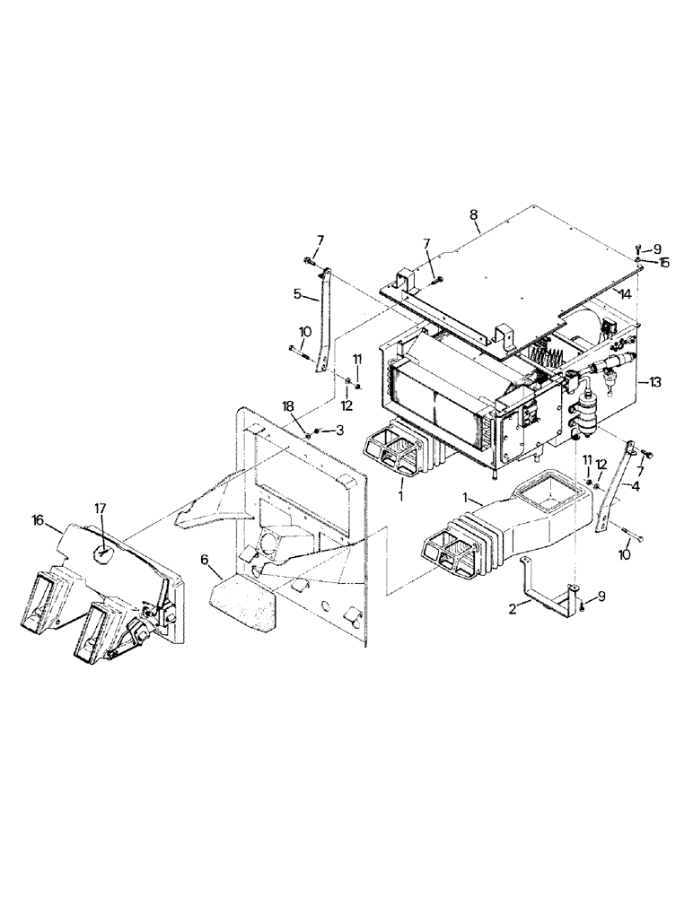 Схема запчастей Case IH STEIGER - (03-02) - CLIMATE CONTROL DUCTING (03) - Climate Control