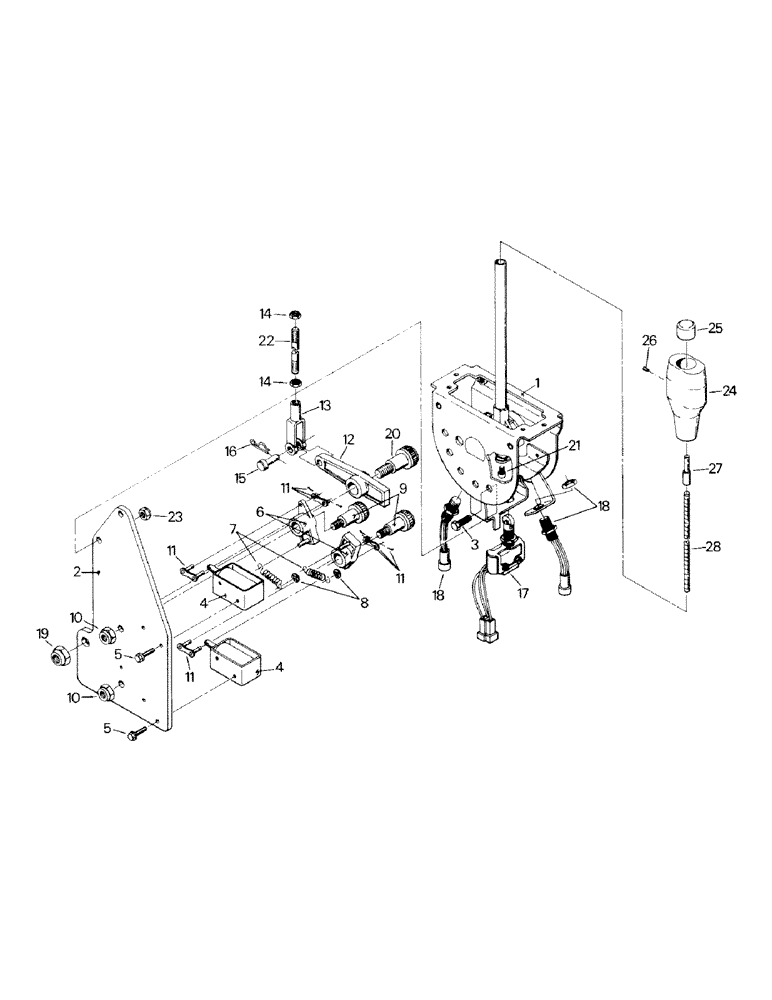 Схема запчастей Case IH STEIGER - (01-35) - TRANSMISSION MODE CONTROL ASSEMBLY (10) - CAB