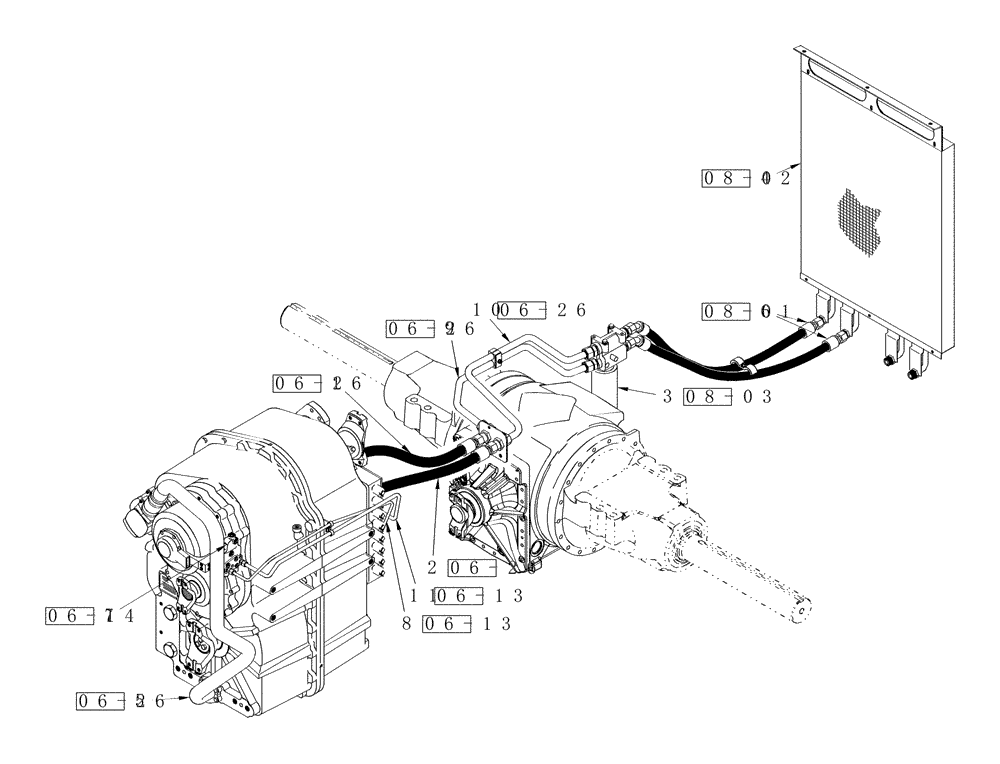 Схема запчастей Case IH STEIGER 335 - (01A-03) - HYDRAULICS- POWER SHIFT TRANSMISSION AND PTO CLUTCH LUBE WITH ACCUSTEER (00) - PICTORIAL INDEX