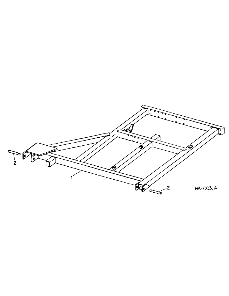 Схема запчастей Case IH 5500 - (F-03) - WING FRAME, WING TYPE, 25 FOOT MODEL 