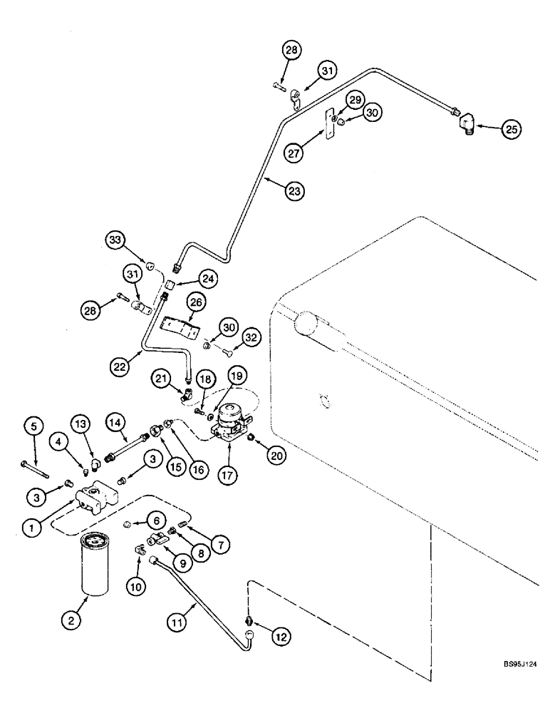 Схема запчастей Case IH 2166 - (3-11A) - FUEL SUPPLY LINES SYSTEM, COMBINE P.I.N. JJC0180000 AND AFTER (02) - FUEL SYSTEM