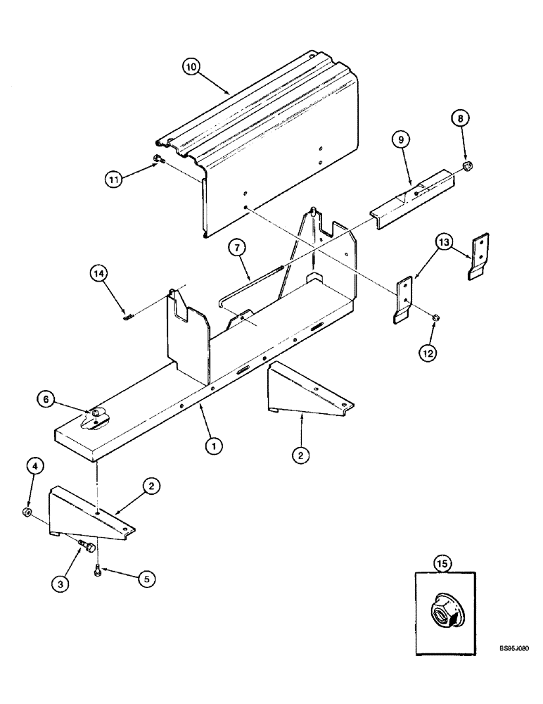 Схема запчастей Case IH 2188 - (4-54) - BATTERY BOX (06) - ELECTRICAL