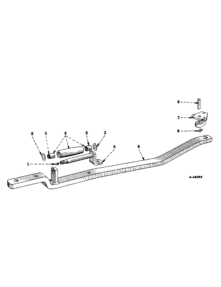 Схема запчастей Case IH 300 - (368) - ATTACHMENTS, SWINGING DRAWBAR, SPECIAL, FOR TRACTORS EQUIPPED W/FIXED DRAWBAR Attachments