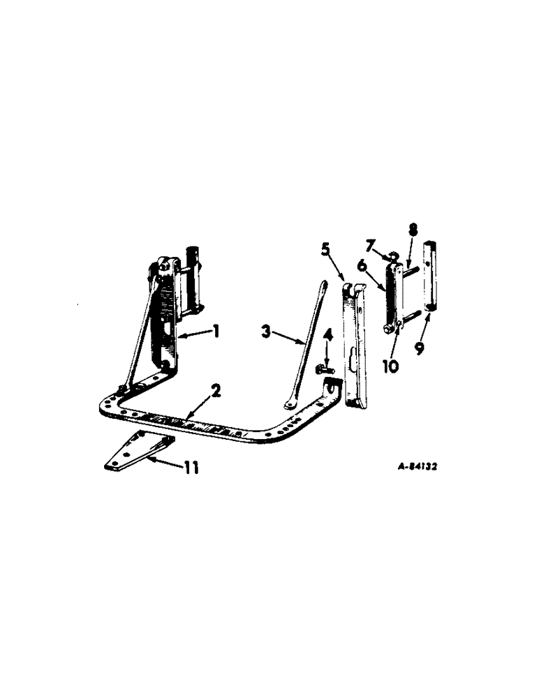 Схема запчастей Case IH 2544 - (K-02) - DRAWBARS AND HITCHES, FIXED DRAWBAR Drawbars & Hitches