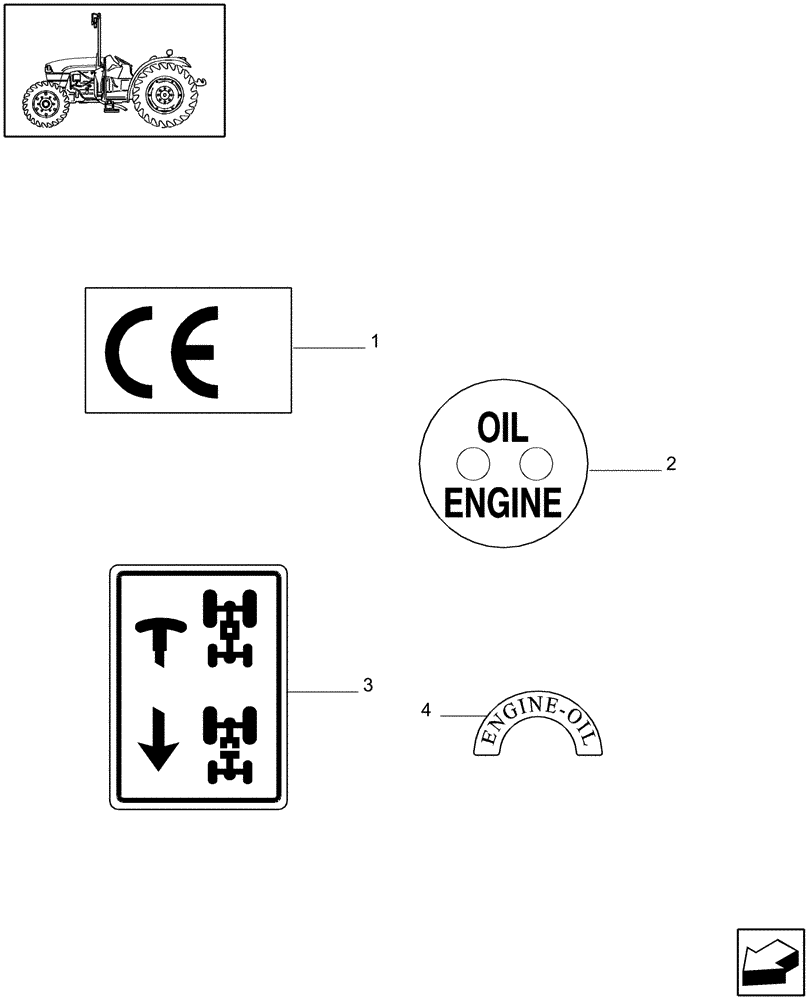 Схема запчастей Case IH JX1060C - (1.98.0[02]) - DECALS (13) - DECALS