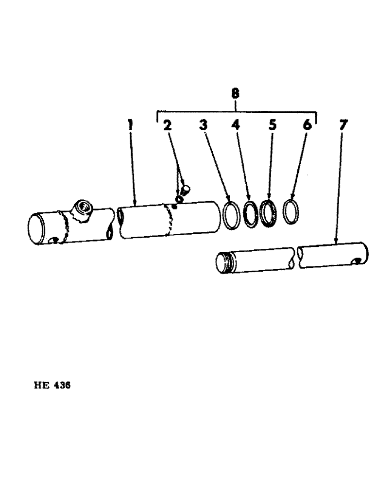 Схема запчастей Case IH 210 - (F-17) - HYDRAULICS SYSTEM, REEL LIFT SLAVE HYDRAULIC CYLINDER (07) - HYDRAULIC SYSTEM