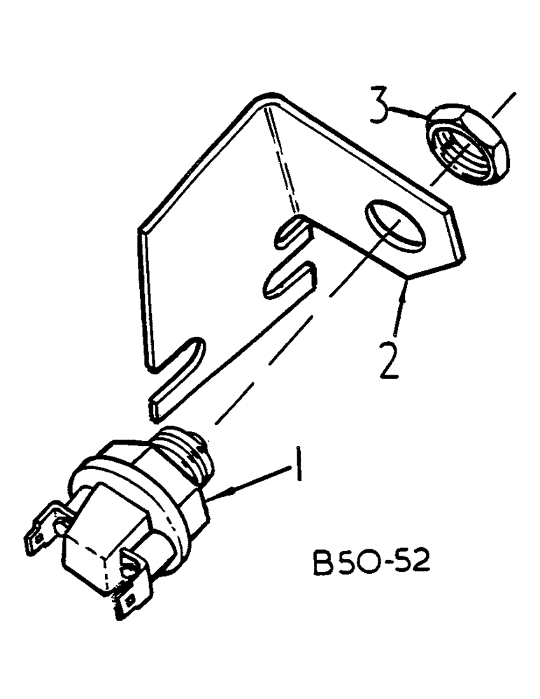 Схема запчастей Case IH HYDRO 84 - (08-016) - BRAKE LIGHT SWITCH, MACHINES FITTED WITH FLAT TOP FENDERS OR SAFETY CAB, SUPER DE-LUXE CAB (06) - ELECTRICAL