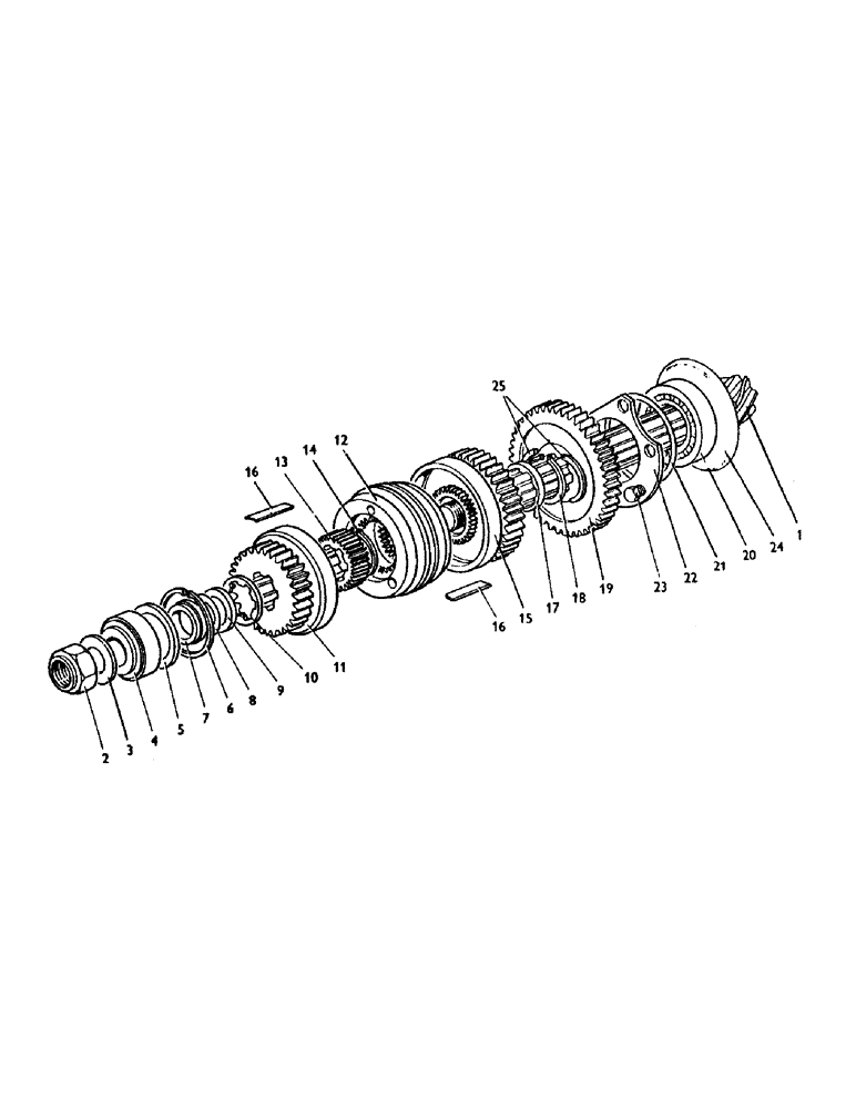 Схема запчастей Case IH 1210 - (C18) - GEARBOX, BEVEL PINION SHAFT, 1210 TRACTORS Gearbox