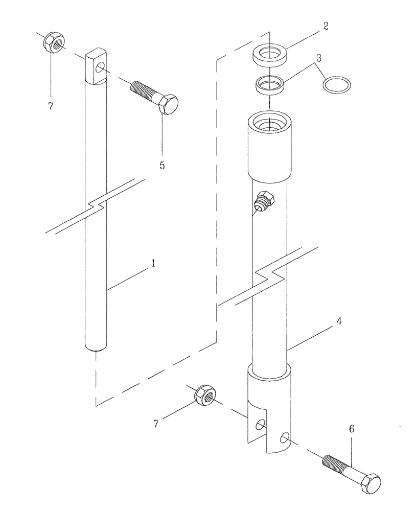 Схема запчастей Case IH 7700 - (B02[12]) - HYDRAULIC CYLINDER {HEIGHT INDICATOR} Hydraulic Components & Circuits