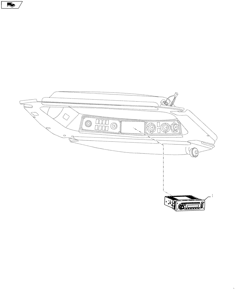 Схема запчастей Case IH 4420 - (11-072) - RADIO GROUP Options