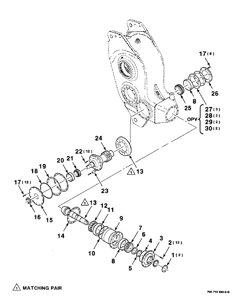 Схема запчастей Case IH 8580 - (02-28) - GEARBOX ASSEMBLY, (CONT), CAST Driveline