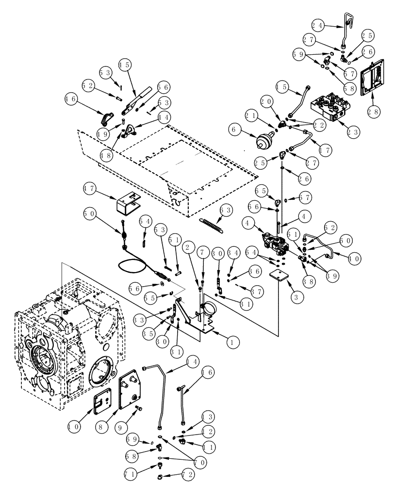 Схема запчастей Case IH MX200 - (07-07) - HYDRAULIC CIRCUIT, BRAKE, EUROPE ONLY (07) - BRAKES