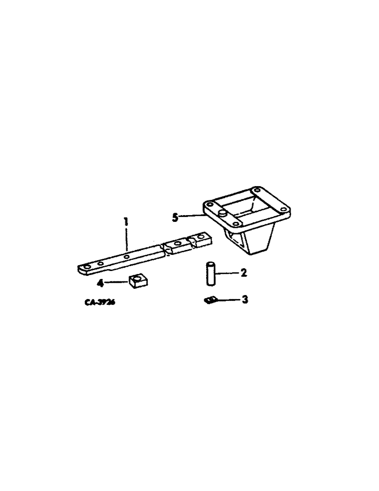 Схема запчастей Case IH 966 - (09-07) - FRAME, SWINGING DRAWBAR, ONE PIECE, PART OF THREE POINT HITCH ATTACHMENT (12) - FRAME