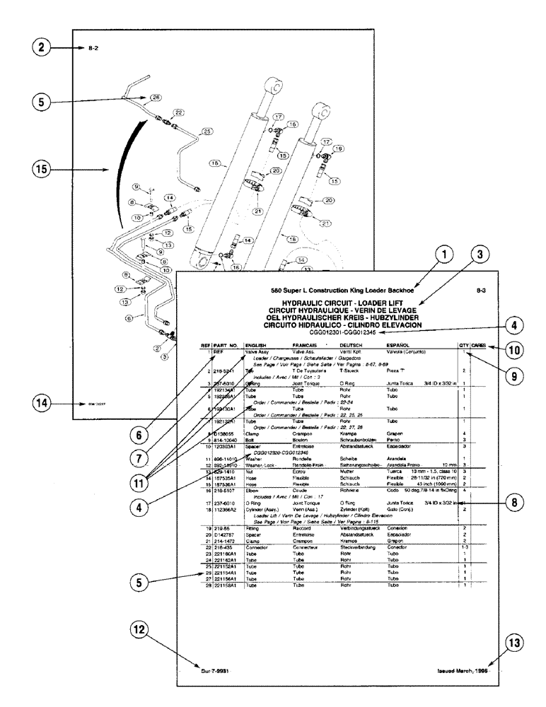 Схема запчастей Case IH 8640 - (1-10) - HINWEISE ZUM GERBRAUCH DES KATALOGS 