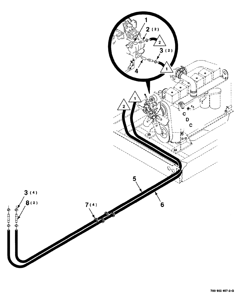 Схема запчастей Case IH 8840 - (09-012) - HEATER KIT (50) - CAB CLIMATE CONTROL