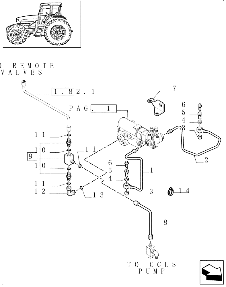 Схема запчастей Case IH MXM120 - (1.82.713/03[02]) - (VAR.414) TRAILER BRAKE VALVE FOR LOAD SENSING CLOSED CENTRE (CCLS) - C5906 (07) - HYDRAULIC SYSTEM