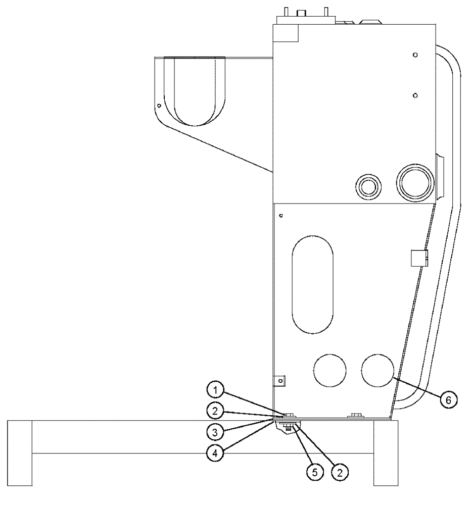 Схема запчастей Case IH 3185 - (04-016) - OIL TANK MOUNTING Suspension & Frame