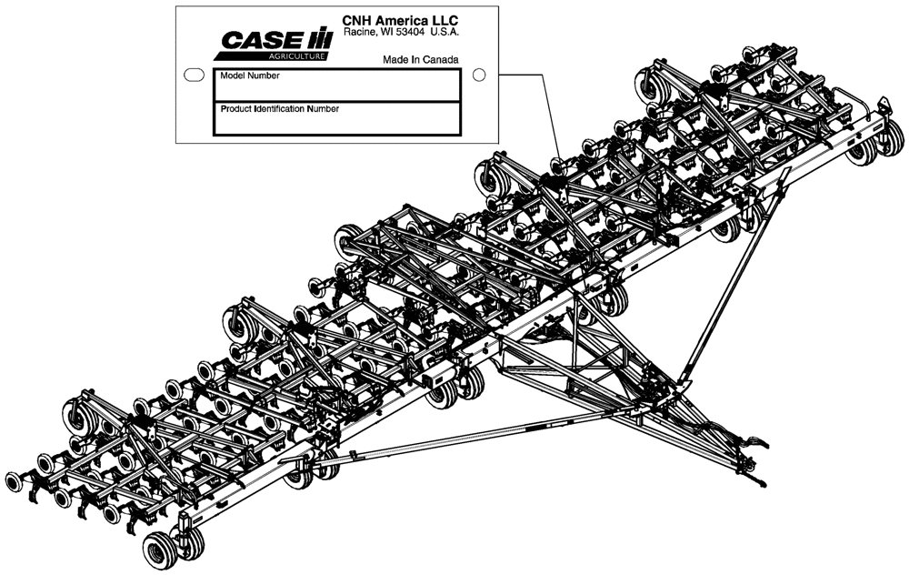 Схема запчастей Case IH 800 - (00.000.05) - PLATE, REPAIR PART IDENTIFICATION (00) - GENERAL & PICTORIAL INDEX