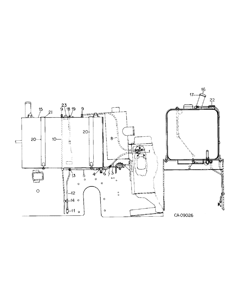 Схема запчастей Case IH 7488 - (12-04) - POWER, FUEL TANK, SUPPORT AND FUEL LINES Power