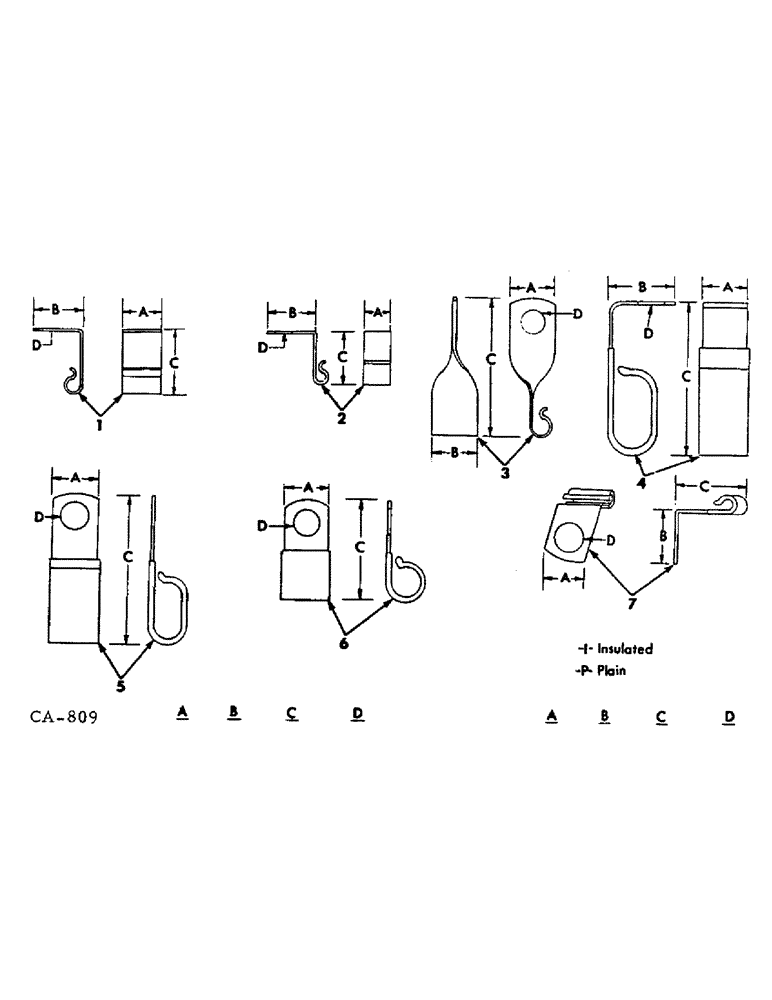 Схема запчастей Case IH 1568 - (08-12) - ELECTRICAL, CLIPS (06) - ELECTRICAL