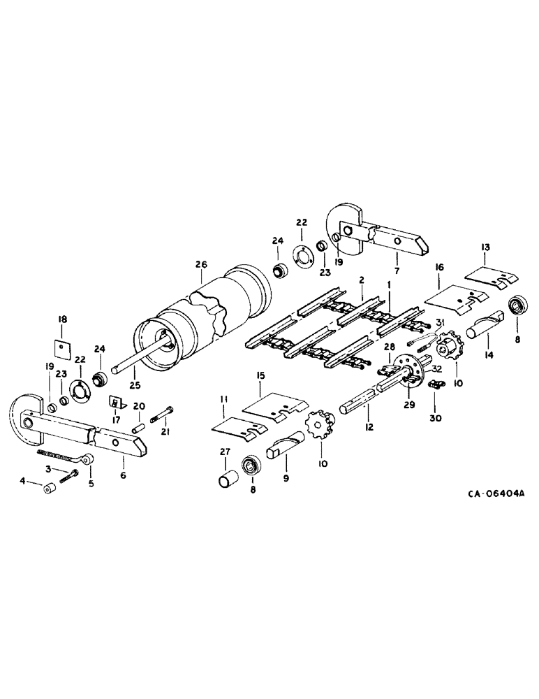 Схема запчастей Case IH 1470 - (33-09) - FEEDER, FEEDER CONVEYOR (13) - FEEDER