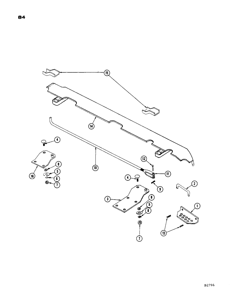 Схема запчастей Case IH 303 - (84) - ADJUSTABLE STRIPPER, ROWS 2, 3 AND 4, DECALS, ROWS 2, 3 AND 4 (58) - ATTACHMENTS/HEADERS