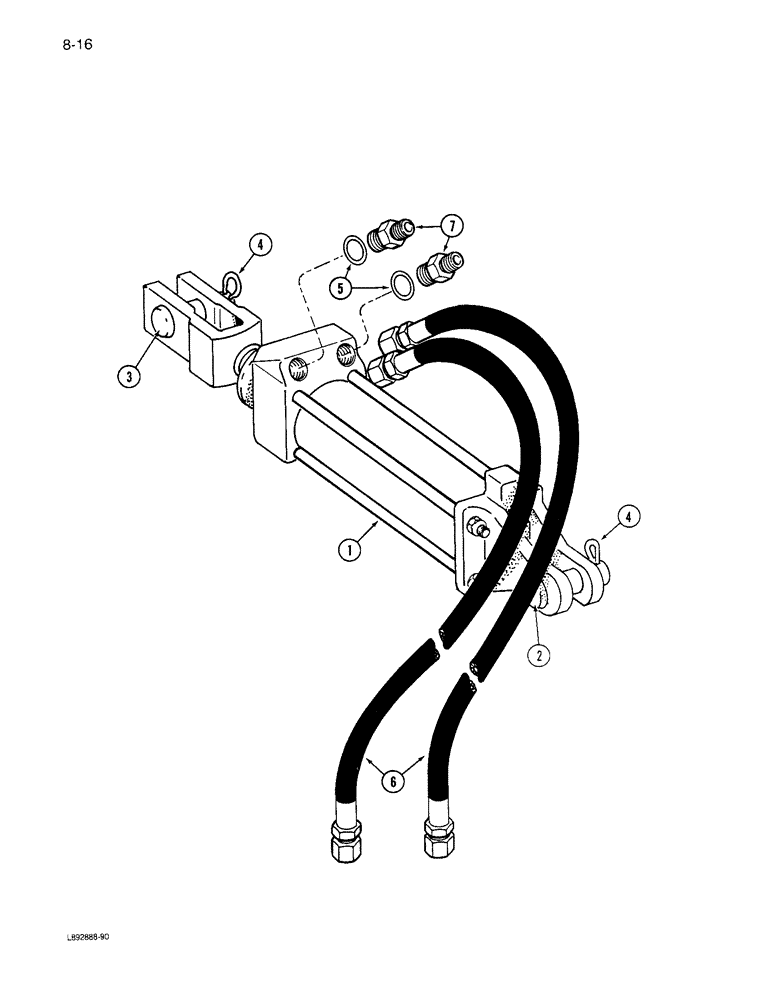 Схема запчастей Case IH 6300 - (8-16) - HYDRAULIC LIFT SYSTEM, SINGLE DRILL (08) - HYDRAULICS