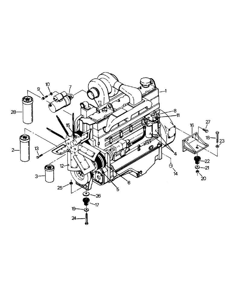 Схема запчастей Case IH STEIGER - (04-02) - ENGINE & ATTACHING PARTS, CUMMINS 855 ENGINE (04) - Drive Train