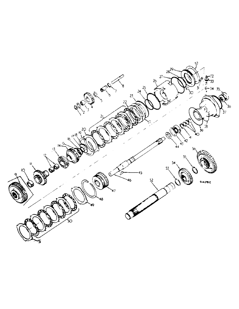 Схема запчастей Case IH 278 - (07-010) - FORWARD AND REVERSE, SYNCHROMESH DRIVE (04) - Drive Train