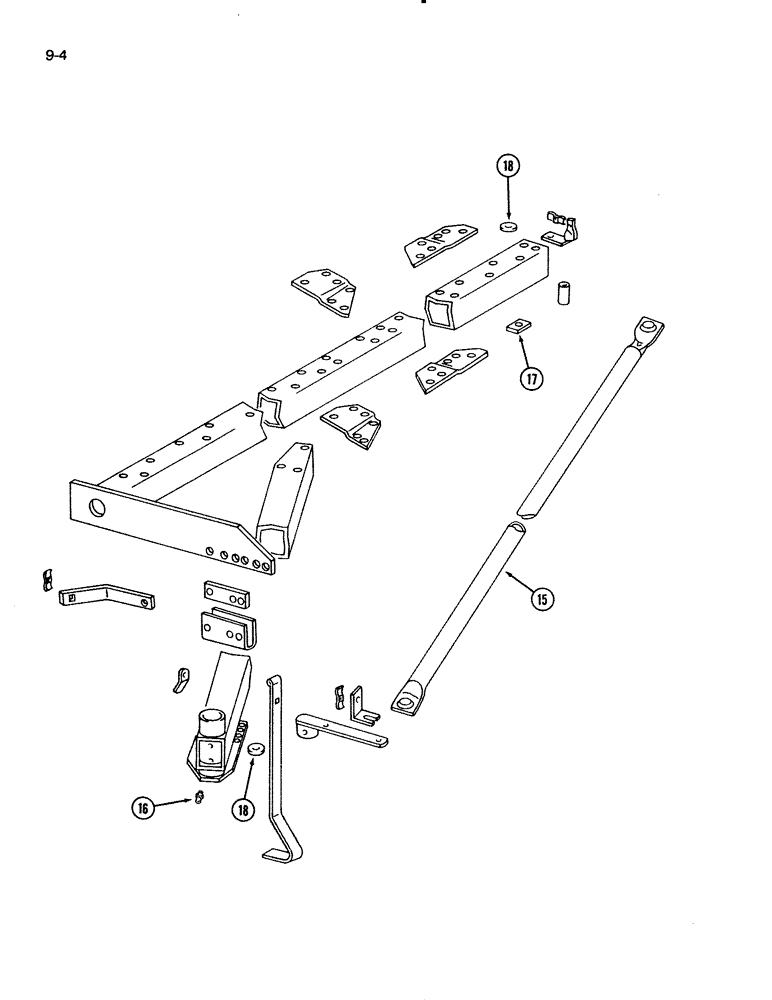 Схема запчастей Case IH 720 - (9-04) - MAIN FRAME, FOUR FURROW, CONTINUED (09) - CHASSIS/ATTACHMENTS