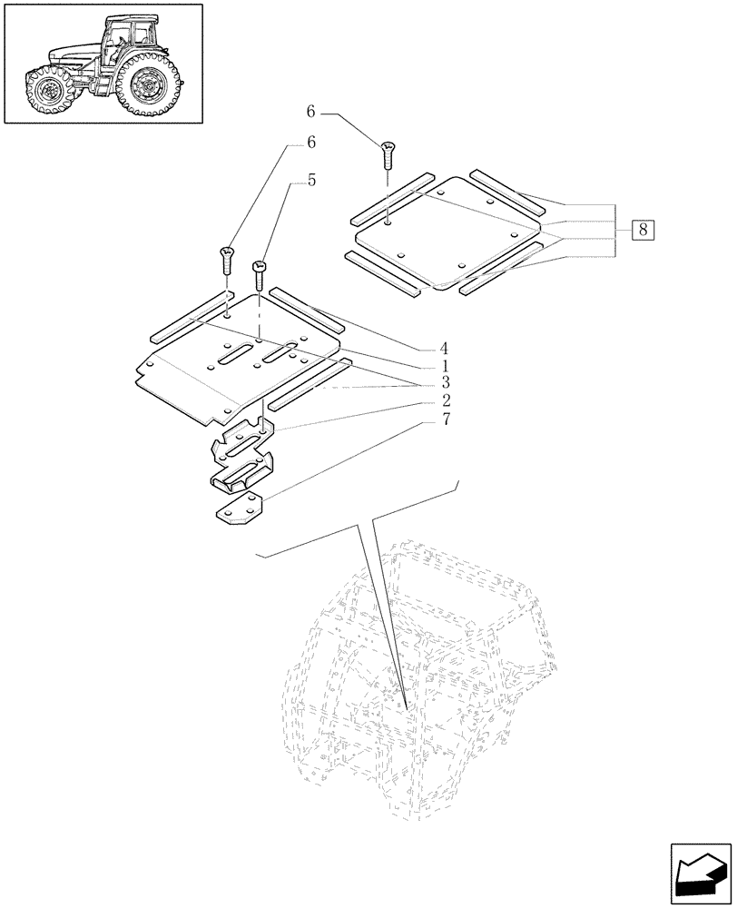 Схема запчастей Case IH JX1090U - (1.92.8) - CAB - LEVER PROTECTION COVER (10) - OPERATORS PLATFORM/CAB