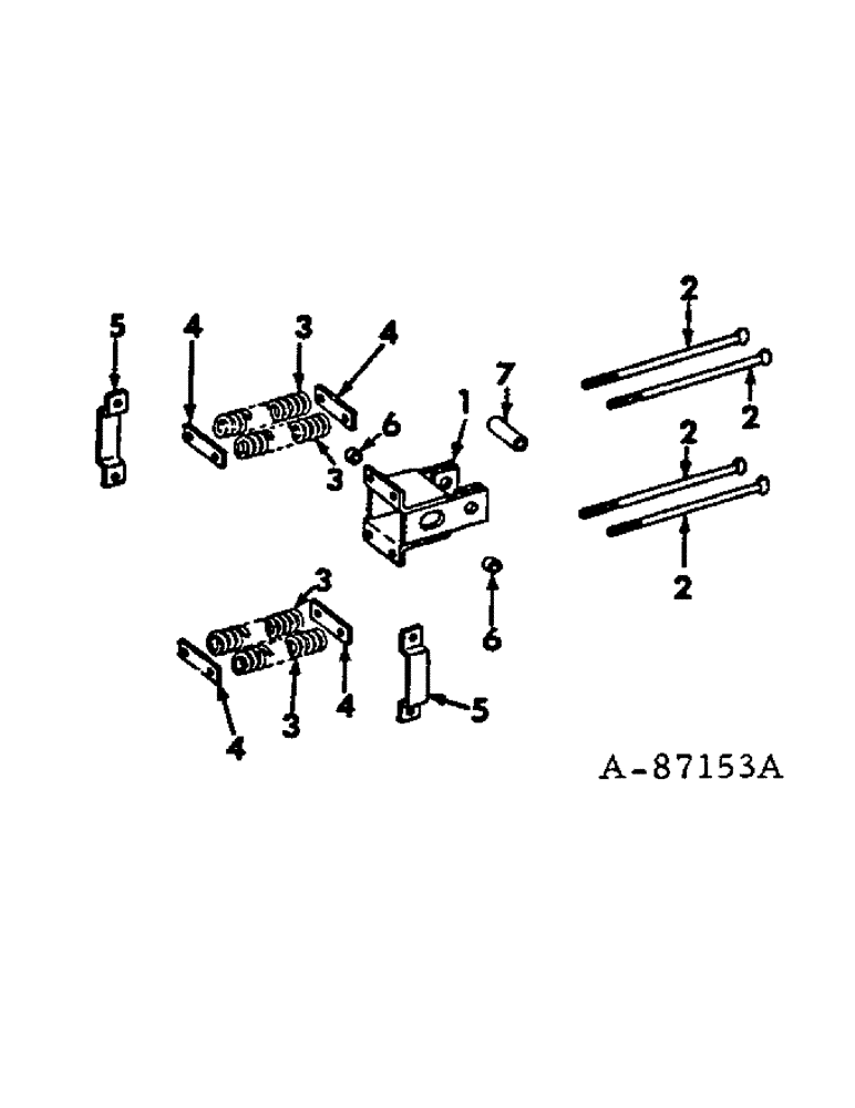 Схема запчастей Case IH 480 - (S-21) - CUSHION HITCH CLEVIS ATTACHMENT, BUILT 1966 TO 1970 