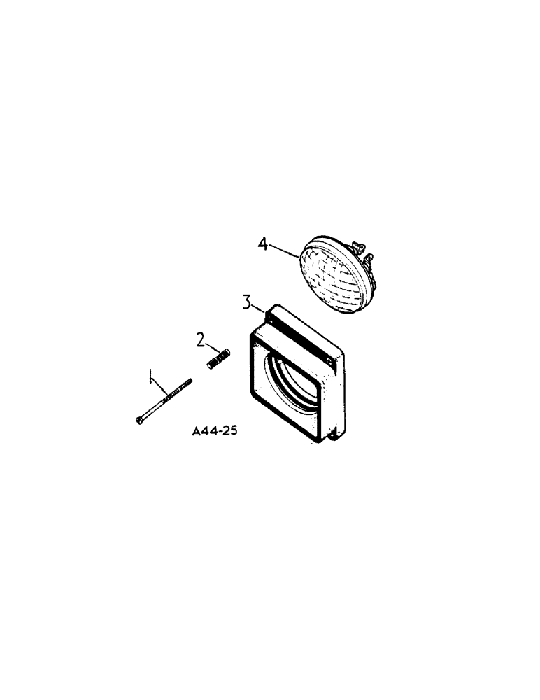 Схема запчастей Case IH 364 - (3-09[A]) - HEADLIGHT (06) - ELECTRICAL SYSTEMS