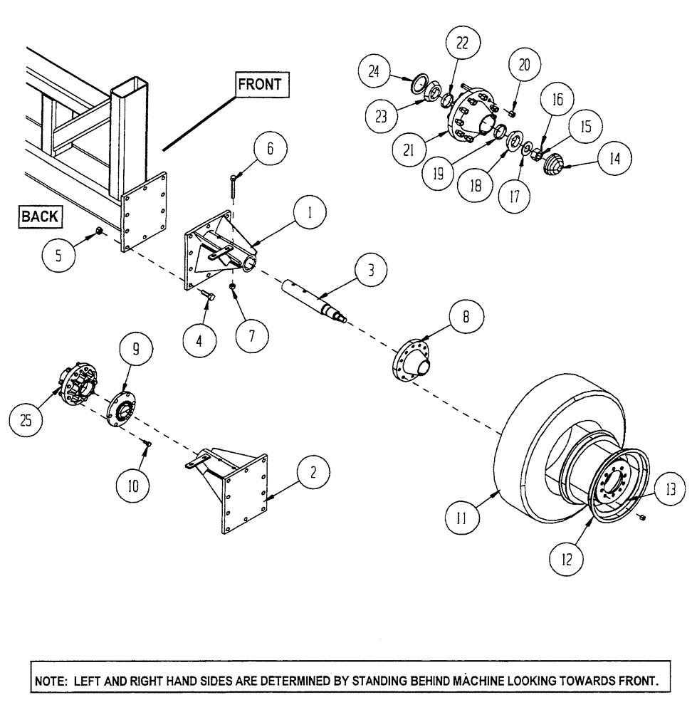 Схема запчастей Case IH 1124 - (E43) - AXLE-REAR: 120 