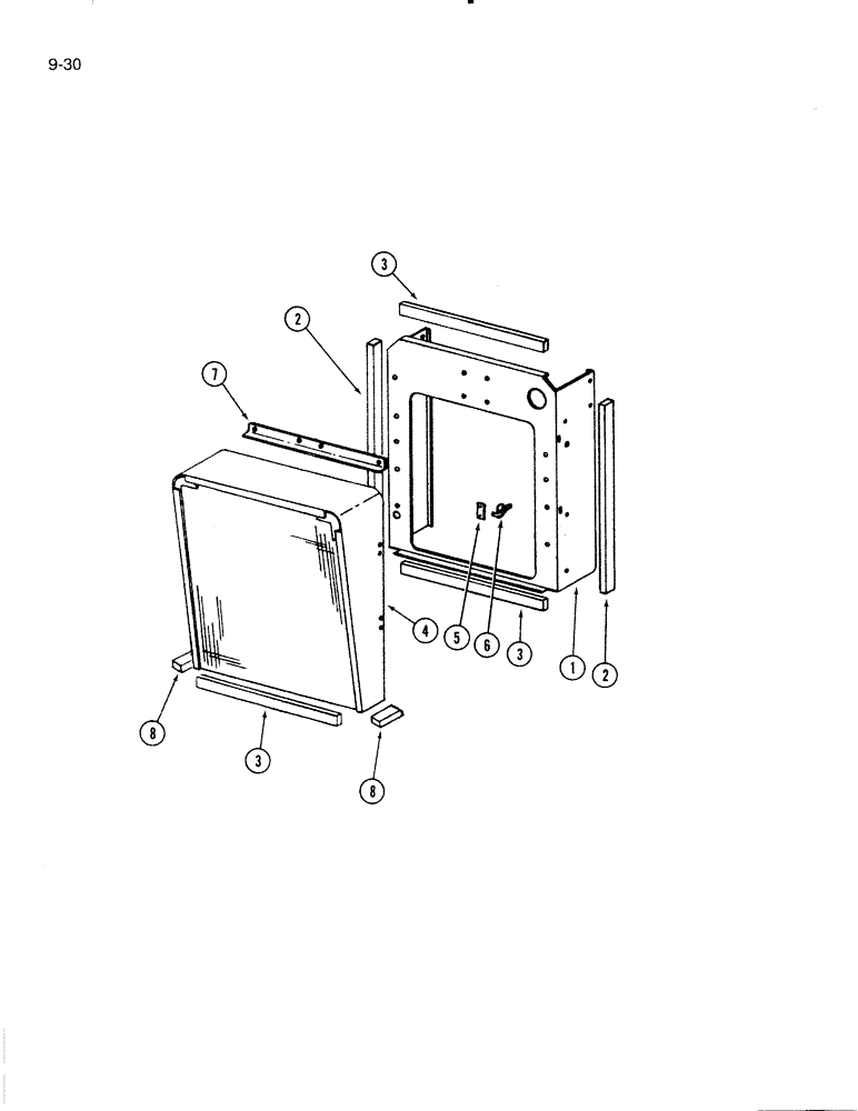 Схема запчастей Case IH 5000 - (9-30) - GRILL, SUPPORT AND SCREEN (09) - CHASSIS/ATTACHMENTS