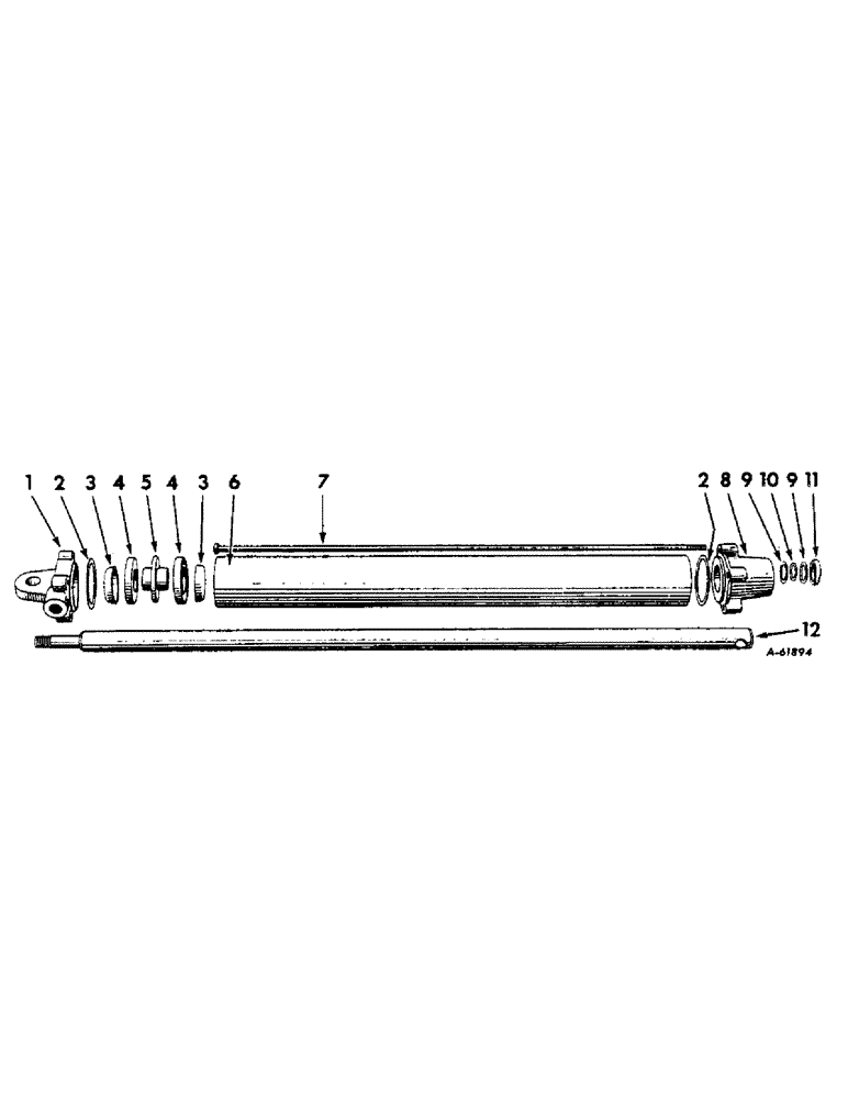 Схема запчастей Case IH 414 - (076) - BASKET HYDRAULIC CYLINDER (35) - HYDRAULIC SYSTEMS