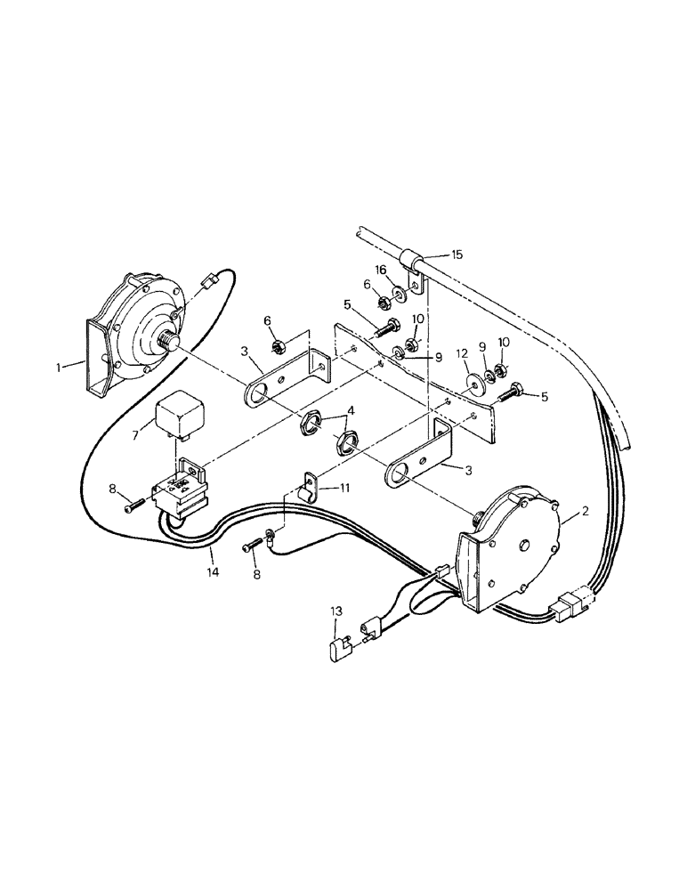 Схема запчастей Case IH KS-325 - (02-16) - HORN & MOUNTING (06) - ELECTRICAL