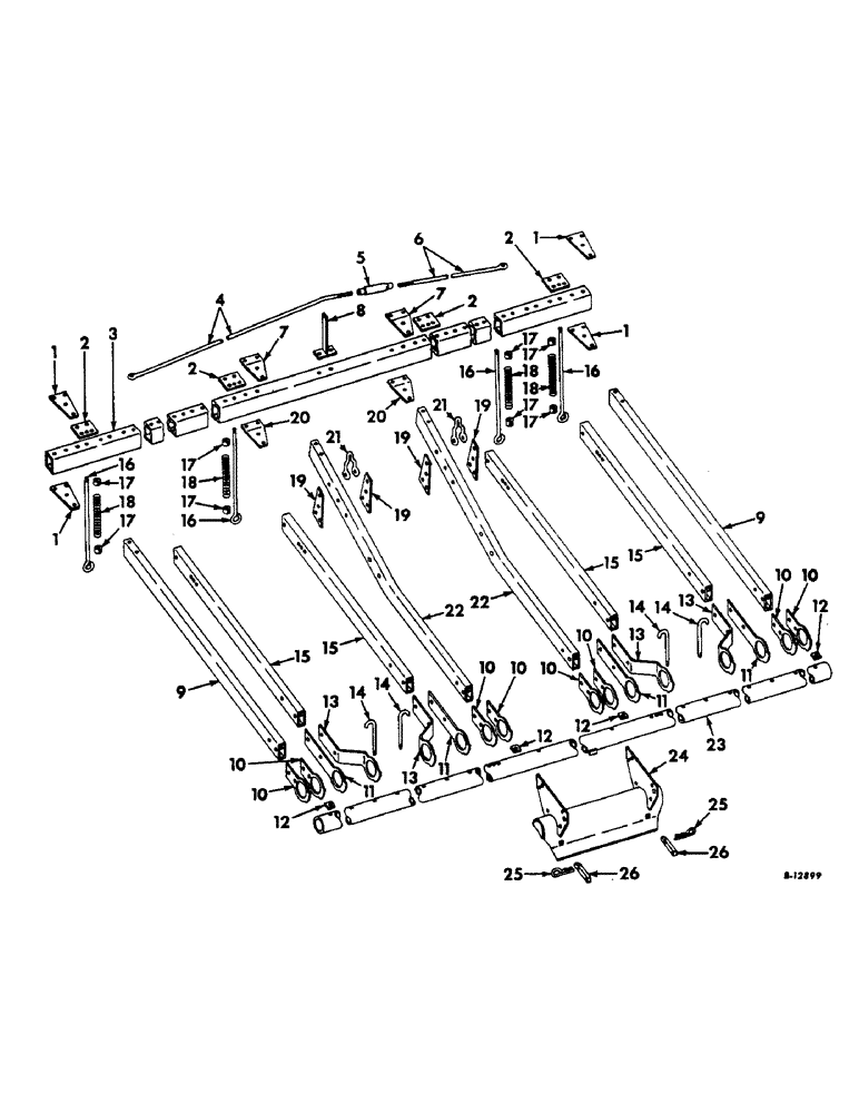 Схема запчастей Case IH 86 - (V-04) - MAIN FRAME 