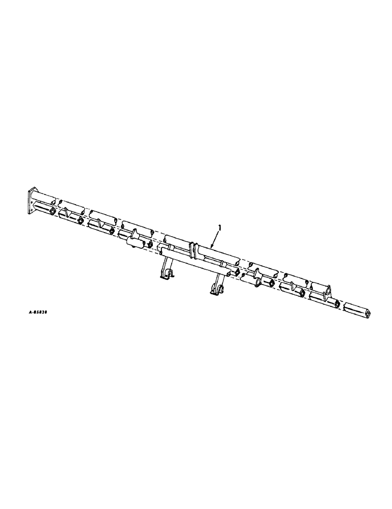 Схема запчастей Case IH 63-SERIES - (G-04) - MAIN FRAME, 8 ROW WIDE 