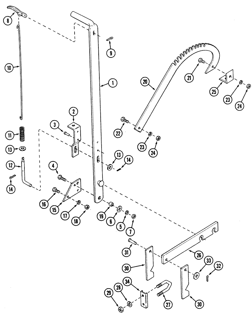 Схема запчастей Case IH 5300 - (9-036) - HAND LIFT (09) - CHASSIS