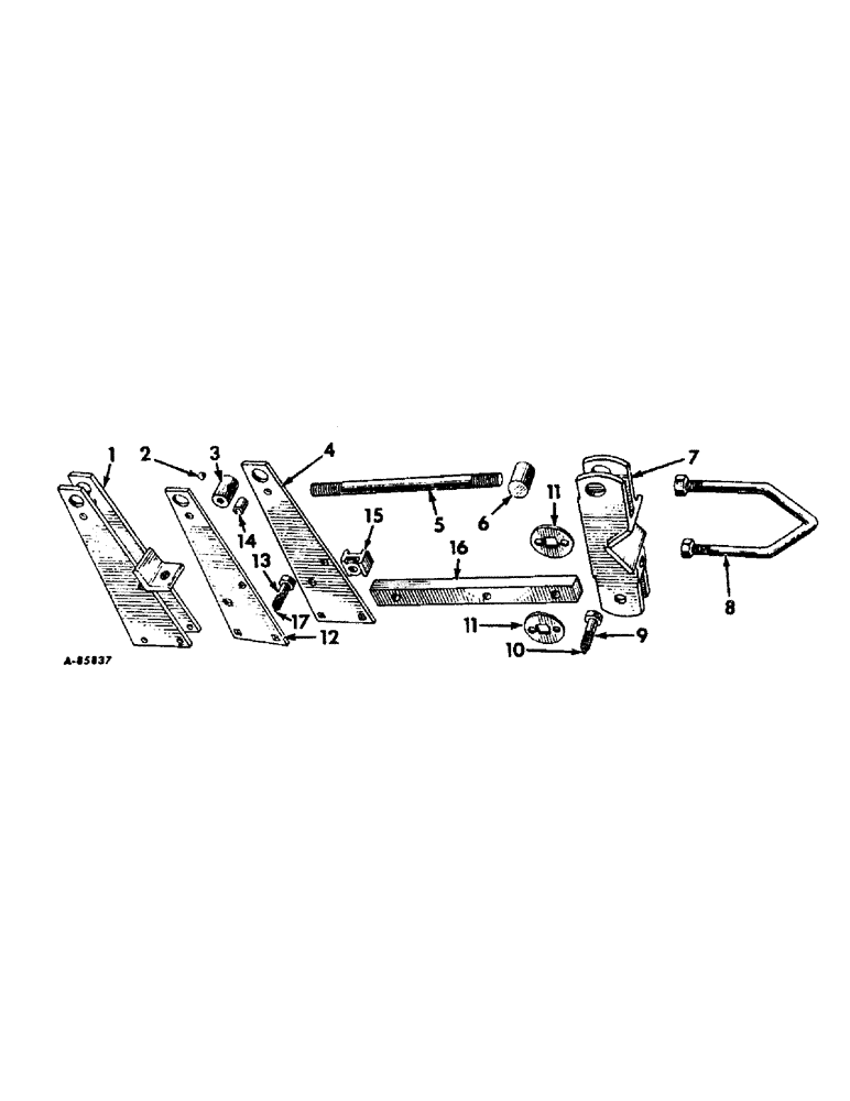 Схема запчастей Case IH 63-SERIES - (G-19) - PARALLEL LINKAGE 