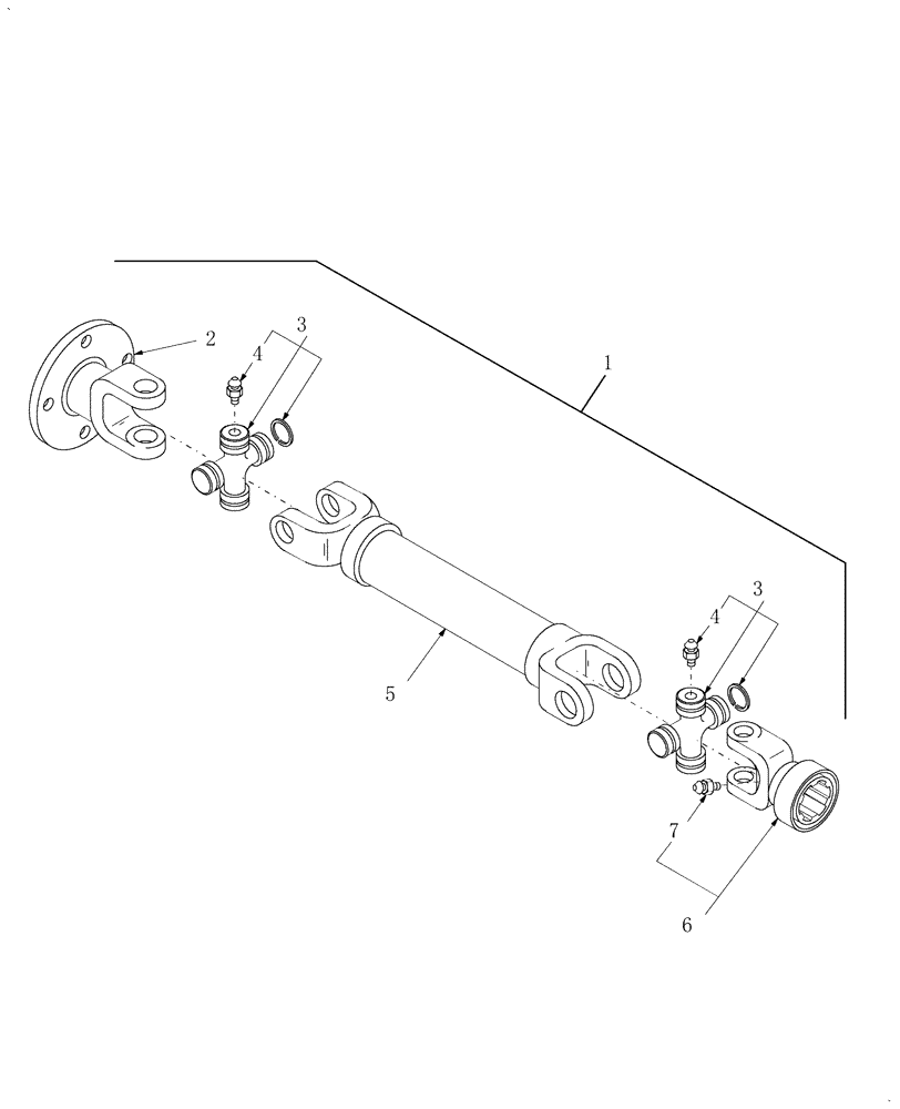 Схема запчастей Case IH RD132 - (20.14.02) - CUTTERBAR DRIVE SHAFTS (00) - COMPLETE MACHINE